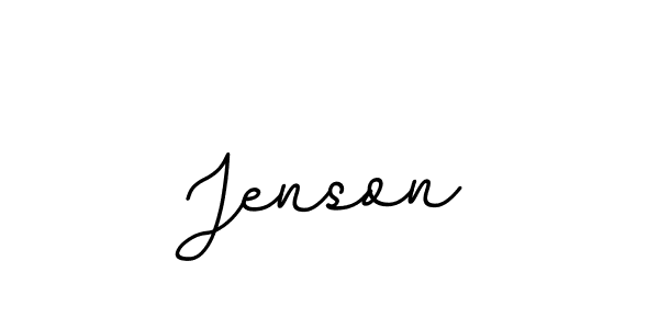 Use a signature maker to create a handwritten signature online. With this signature software, you can design (BallpointsItalic-DORy9) your own signature for name Jenson. Jenson signature style 11 images and pictures png
