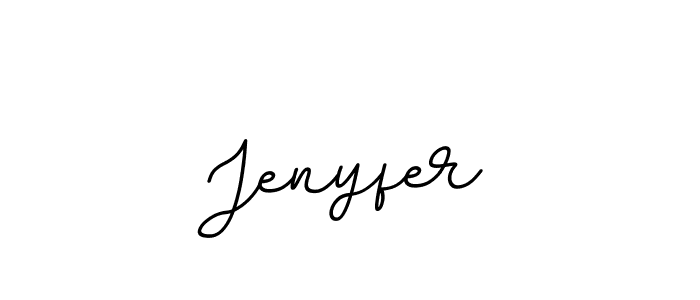 Design your own signature with our free online signature maker. With this signature software, you can create a handwritten (BallpointsItalic-DORy9) signature for name Jenyfer. Jenyfer signature style 11 images and pictures png