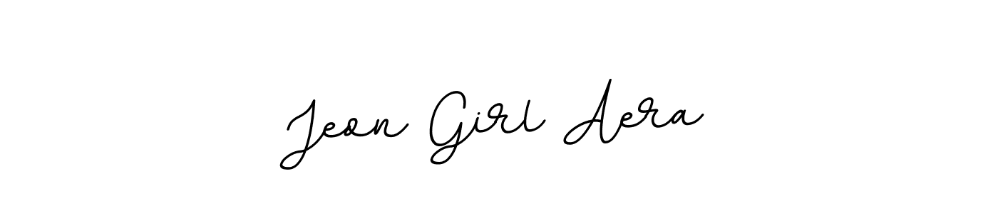 Design your own signature with our free online signature maker. With this signature software, you can create a handwritten (BallpointsItalic-DORy9) signature for name Jeon Girl Aera. Jeon Girl Aera signature style 11 images and pictures png