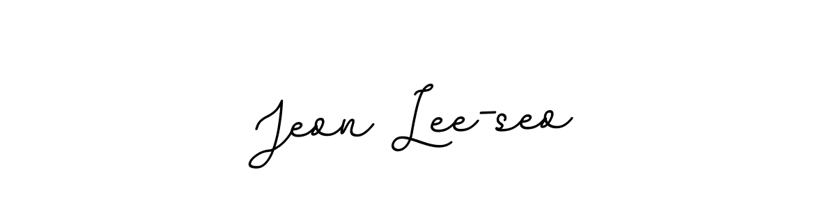 Jeon Lee-seo stylish signature style. Best Handwritten Sign (BallpointsItalic-DORy9) for my name. Handwritten Signature Collection Ideas for my name Jeon Lee-seo. Jeon Lee-seo signature style 11 images and pictures png