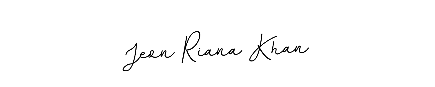 Make a short Jeon Riana Khan signature style. Manage your documents anywhere anytime using BallpointsItalic-DORy9. Create and add eSignatures, submit forms, share and send files easily. Jeon Riana Khan signature style 11 images and pictures png