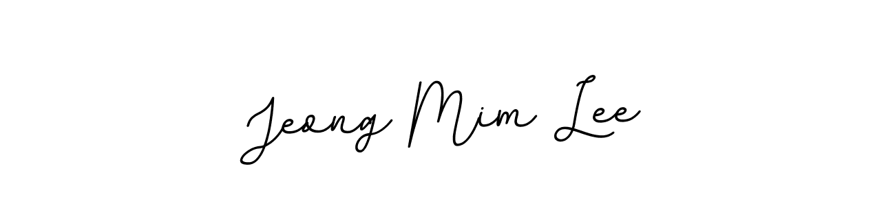 How to make Jeong Mim Lee name signature. Use BallpointsItalic-DORy9 style for creating short signs online. This is the latest handwritten sign. Jeong Mim Lee signature style 11 images and pictures png