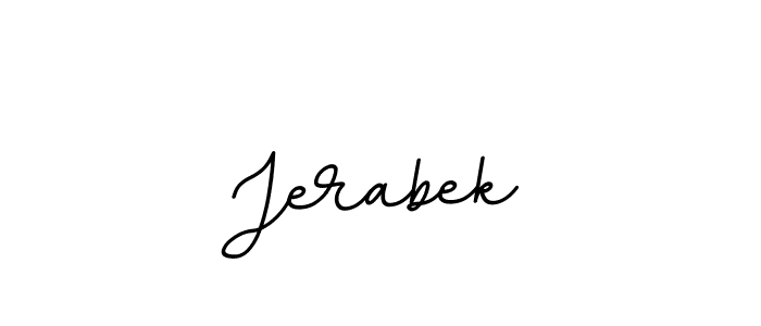 How to make Jerabek name signature. Use BallpointsItalic-DORy9 style for creating short signs online. This is the latest handwritten sign. Jerabek signature style 11 images and pictures png
