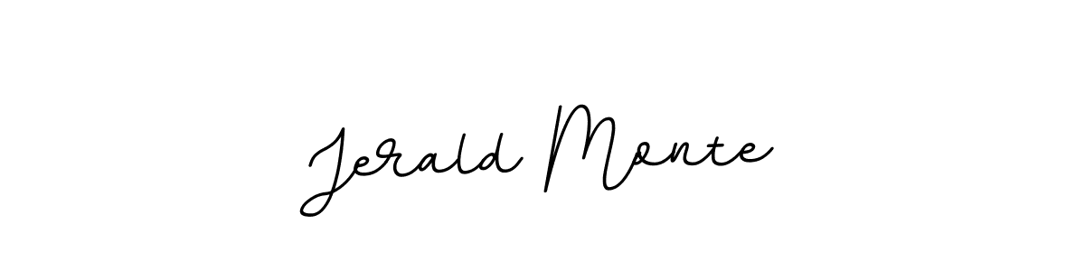 How to make Jerald Monte name signature. Use BallpointsItalic-DORy9 style for creating short signs online. This is the latest handwritten sign. Jerald Monte signature style 11 images and pictures png