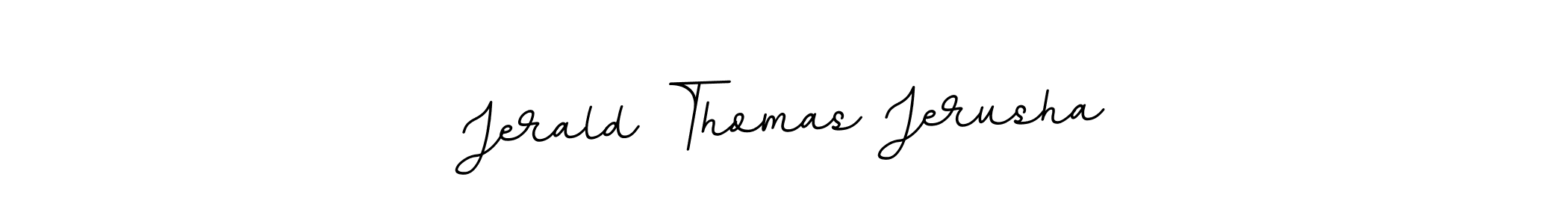 How to make Jerald Thomas Jerusha name signature. Use BallpointsItalic-DORy9 style for creating short signs online. This is the latest handwritten sign. Jerald Thomas Jerusha signature style 11 images and pictures png