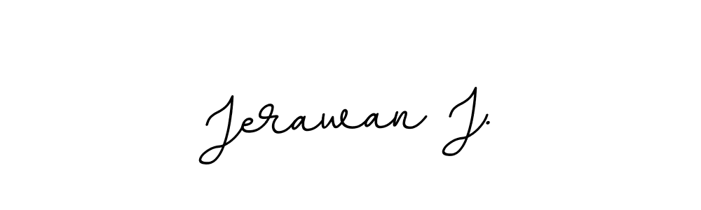 How to Draw Jerawan J. signature style? BallpointsItalic-DORy9 is a latest design signature styles for name Jerawan J.. Jerawan J. signature style 11 images and pictures png