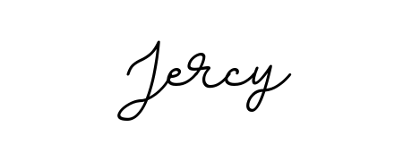 Similarly BallpointsItalic-DORy9 is the best handwritten signature design. Signature creator online. You can use it as an online autograph creator for name Jercy. Jercy signature style 11 images and pictures png