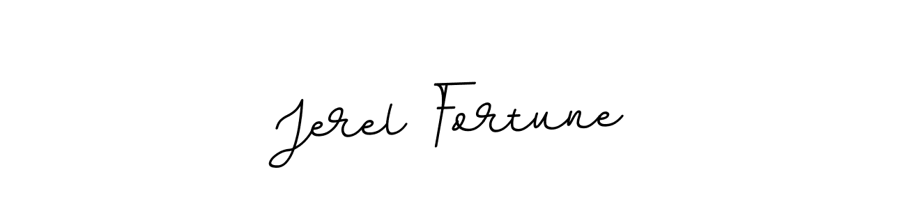 How to make Jerel Fortune name signature. Use BallpointsItalic-DORy9 style for creating short signs online. This is the latest handwritten sign. Jerel Fortune signature style 11 images and pictures png