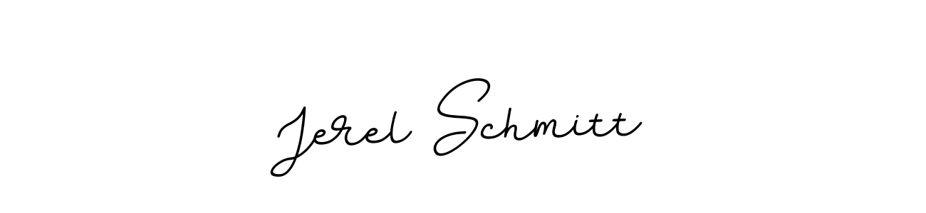 The best way (BallpointsItalic-DORy9) to make a short signature is to pick only two or three words in your name. The name Jerel Schmitt include a total of six letters. For converting this name. Jerel Schmitt signature style 11 images and pictures png