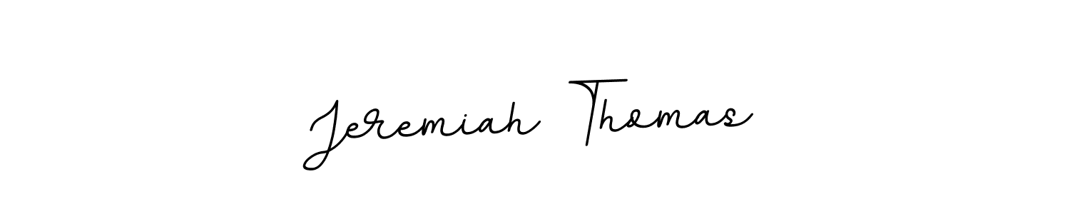 How to make Jeremiah Thomas name signature. Use BallpointsItalic-DORy9 style for creating short signs online. This is the latest handwritten sign. Jeremiah Thomas signature style 11 images and pictures png