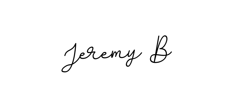 Design your own signature with our free online signature maker. With this signature software, you can create a handwritten (BallpointsItalic-DORy9) signature for name Jeremy B. Jeremy B signature style 11 images and pictures png