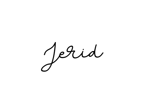 Make a beautiful signature design for name Jerid. With this signature (BallpointsItalic-DORy9) style, you can create a handwritten signature for free. Jerid signature style 11 images and pictures png