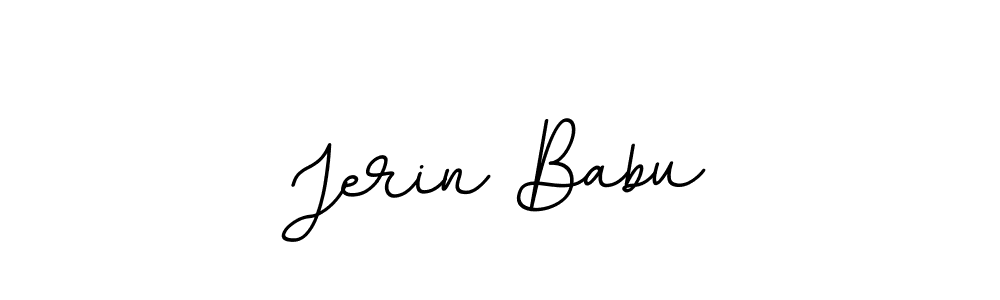 Create a beautiful signature design for name Jerin Babu. With this signature (BallpointsItalic-DORy9) fonts, you can make a handwritten signature for free. Jerin Babu signature style 11 images and pictures png