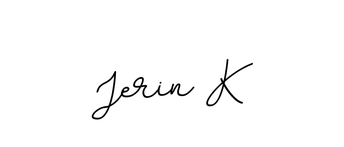 if you are searching for the best signature style for your name Jerin K. so please give up your signature search. here we have designed multiple signature styles  using BallpointsItalic-DORy9. Jerin K signature style 11 images and pictures png