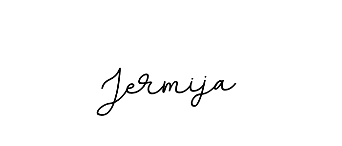 Design your own signature with our free online signature maker. With this signature software, you can create a handwritten (BallpointsItalic-DORy9) signature for name Jermija. Jermija signature style 11 images and pictures png