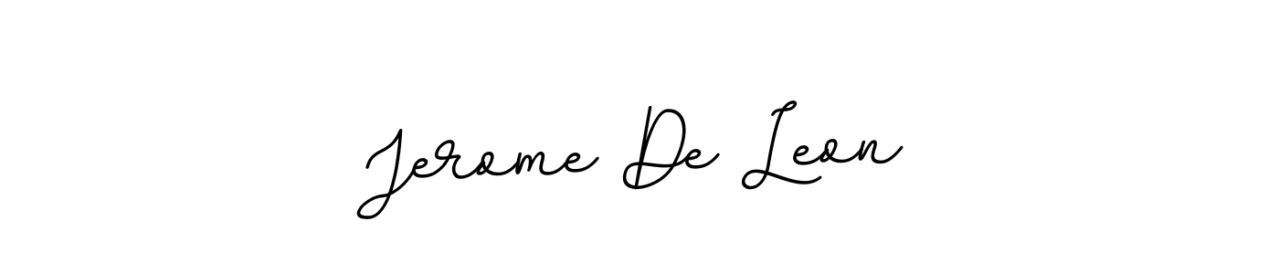 The best way (BallpointsItalic-DORy9) to make a short signature is to pick only two or three words in your name. The name Jerome De Leon include a total of six letters. For converting this name. Jerome De Leon signature style 11 images and pictures png