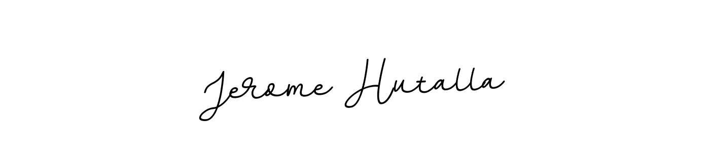 You should practise on your own different ways (BallpointsItalic-DORy9) to write your name (Jerome Hutalla) in signature. don't let someone else do it for you. Jerome Hutalla signature style 11 images and pictures png