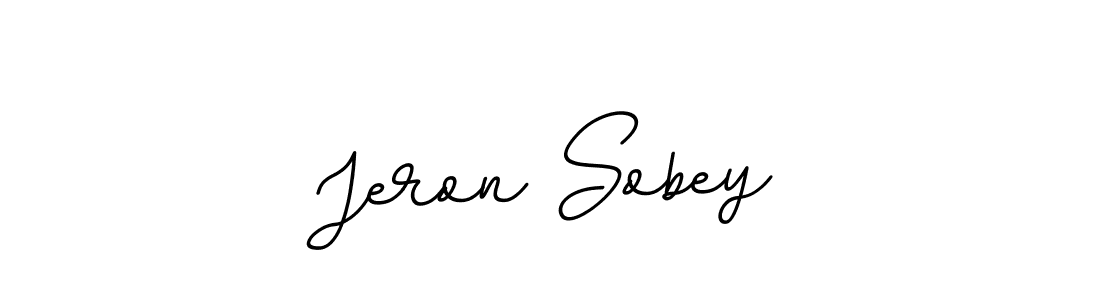 Design your own signature with our free online signature maker. With this signature software, you can create a handwritten (BallpointsItalic-DORy9) signature for name Jeron Sobey. Jeron Sobey signature style 11 images and pictures png