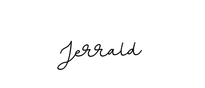 Use a signature maker to create a handwritten signature online. With this signature software, you can design (BallpointsItalic-DORy9) your own signature for name Jerrald. Jerrald signature style 11 images and pictures png