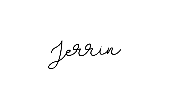 Use a signature maker to create a handwritten signature online. With this signature software, you can design (BallpointsItalic-DORy9) your own signature for name Jerrin. Jerrin signature style 11 images and pictures png
