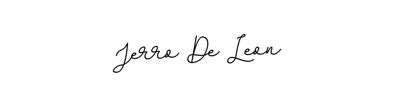 Jerro De Leon stylish signature style. Best Handwritten Sign (BallpointsItalic-DORy9) for my name. Handwritten Signature Collection Ideas for my name Jerro De Leon. Jerro De Leon signature style 11 images and pictures png