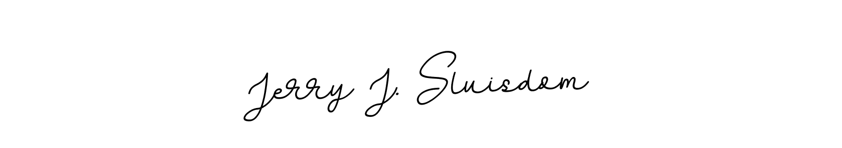 Make a beautiful signature design for name Jerry J. Sluisdom. With this signature (BallpointsItalic-DORy9) style, you can create a handwritten signature for free. Jerry J. Sluisdom signature style 11 images and pictures png