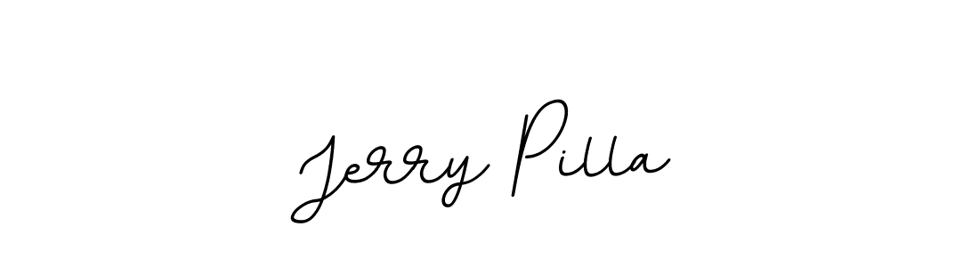 Use a signature maker to create a handwritten signature online. With this signature software, you can design (BallpointsItalic-DORy9) your own signature for name Jerry Pilla. Jerry Pilla signature style 11 images and pictures png