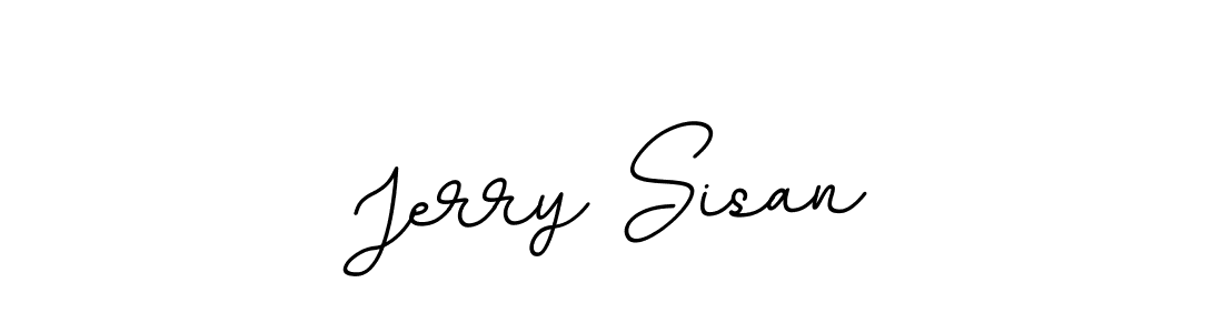 Use a signature maker to create a handwritten signature online. With this signature software, you can design (BallpointsItalic-DORy9) your own signature for name Jerry Sisan. Jerry Sisan signature style 11 images and pictures png