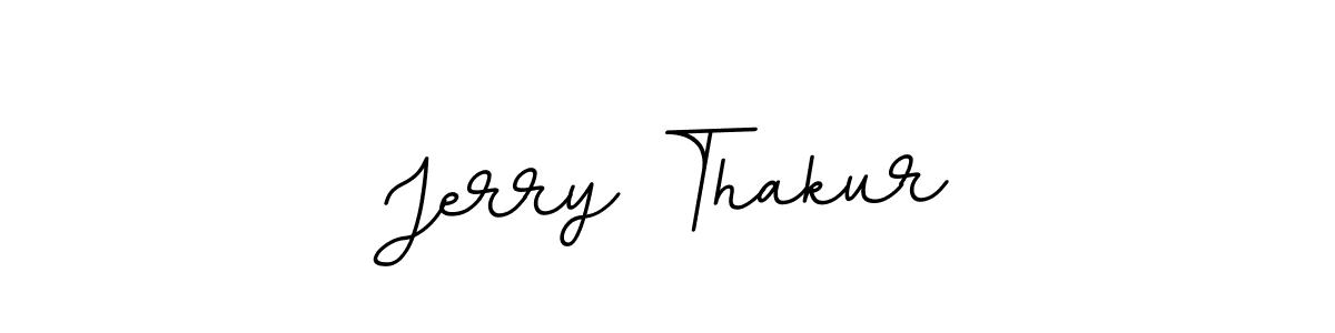 This is the best signature style for the Jerry Thakur name. Also you like these signature font (BallpointsItalic-DORy9). Mix name signature. Jerry Thakur signature style 11 images and pictures png
