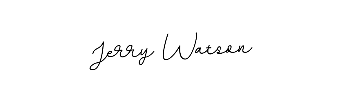 Use a signature maker to create a handwritten signature online. With this signature software, you can design (BallpointsItalic-DORy9) your own signature for name Jerry Watson. Jerry Watson signature style 11 images and pictures png