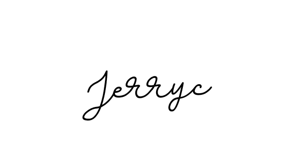 Use a signature maker to create a handwritten signature online. With this signature software, you can design (BallpointsItalic-DORy9) your own signature for name Jerryc. Jerryc signature style 11 images and pictures png