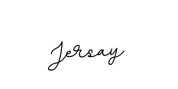 How to make Jersay name signature. Use BallpointsItalic-DORy9 style for creating short signs online. This is the latest handwritten sign. Jersay signature style 11 images and pictures png