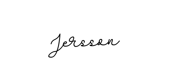 Make a beautiful signature design for name Jersson. With this signature (BallpointsItalic-DORy9) style, you can create a handwritten signature for free. Jersson signature style 11 images and pictures png