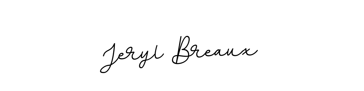 Use a signature maker to create a handwritten signature online. With this signature software, you can design (BallpointsItalic-DORy9) your own signature for name Jeryl Breaux. Jeryl Breaux signature style 11 images and pictures png