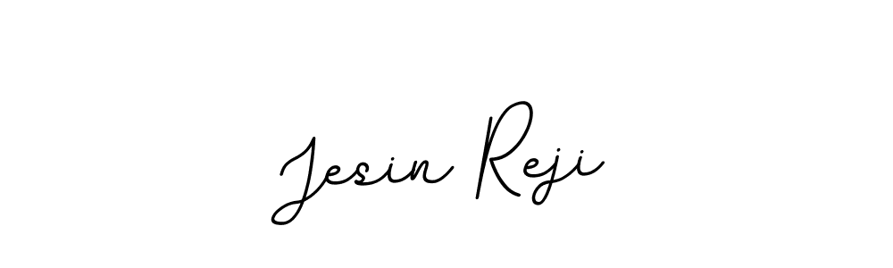 Make a beautiful signature design for name Jesin Reji. With this signature (BallpointsItalic-DORy9) style, you can create a handwritten signature for free. Jesin Reji signature style 11 images and pictures png