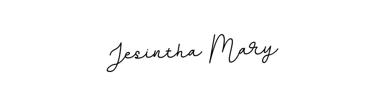 Make a beautiful signature design for name Jesintha Mary. With this signature (BallpointsItalic-DORy9) style, you can create a handwritten signature for free. Jesintha Mary signature style 11 images and pictures png