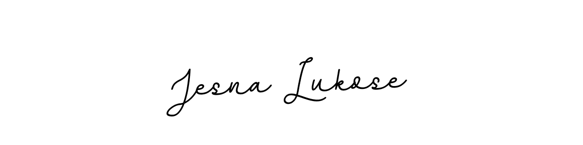 Design your own signature with our free online signature maker. With this signature software, you can create a handwritten (BallpointsItalic-DORy9) signature for name Jesna Lukose. Jesna Lukose signature style 11 images and pictures png
