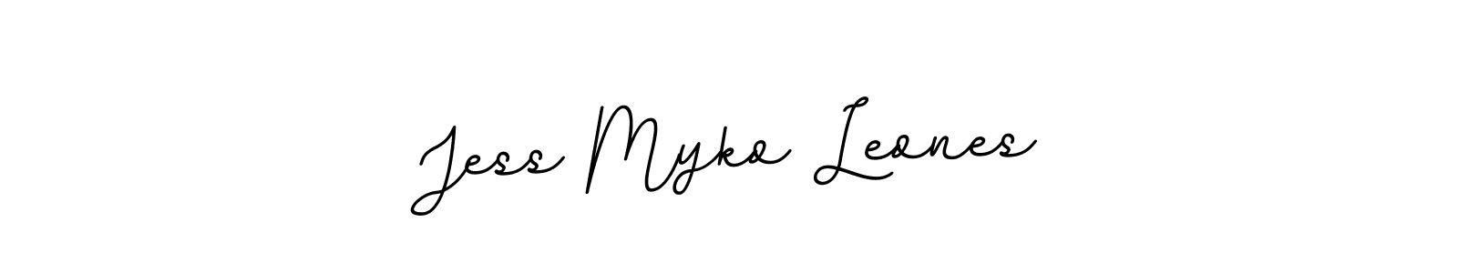 if you are searching for the best signature style for your name Jess Myko Leones. so please give up your signature search. here we have designed multiple signature styles  using BallpointsItalic-DORy9. Jess Myko Leones signature style 11 images and pictures png