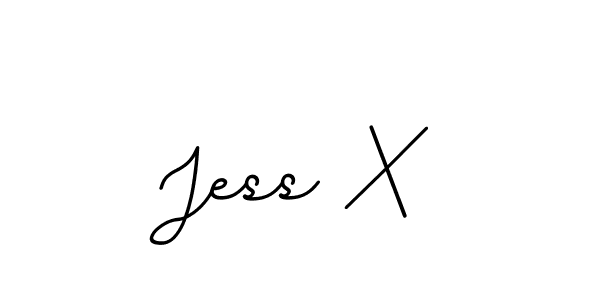 How to make Jess X name signature. Use BallpointsItalic-DORy9 style for creating short signs online. This is the latest handwritten sign. Jess X signature style 11 images and pictures png