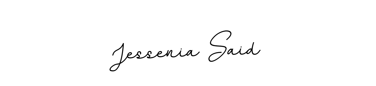 This is the best signature style for the Jessenia Said name. Also you like these signature font (BallpointsItalic-DORy9). Mix name signature. Jessenia Said signature style 11 images and pictures png