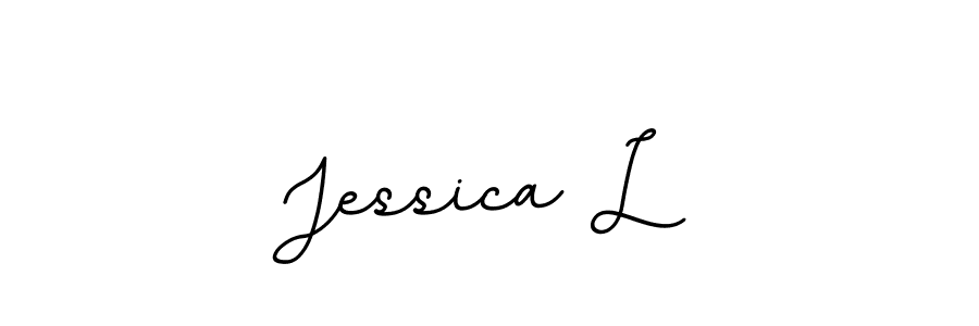 Design your own signature with our free online signature maker. With this signature software, you can create a handwritten (BallpointsItalic-DORy9) signature for name Jessica L. Jessica L signature style 11 images and pictures png