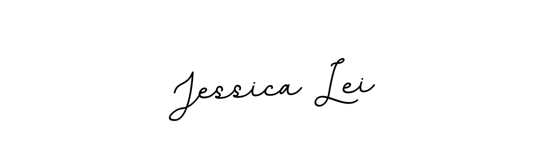Design your own signature with our free online signature maker. With this signature software, you can create a handwritten (BallpointsItalic-DORy9) signature for name Jessica Lei. Jessica Lei signature style 11 images and pictures png