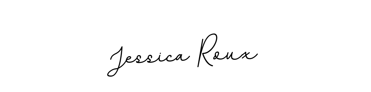 Jessica Roux stylish signature style. Best Handwritten Sign (BallpointsItalic-DORy9) for my name. Handwritten Signature Collection Ideas for my name Jessica Roux. Jessica Roux signature style 11 images and pictures png