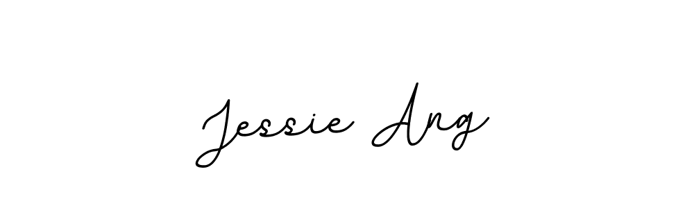 How to make Jessie Ang name signature. Use BallpointsItalic-DORy9 style for creating short signs online. This is the latest handwritten sign. Jessie Ang signature style 11 images and pictures png