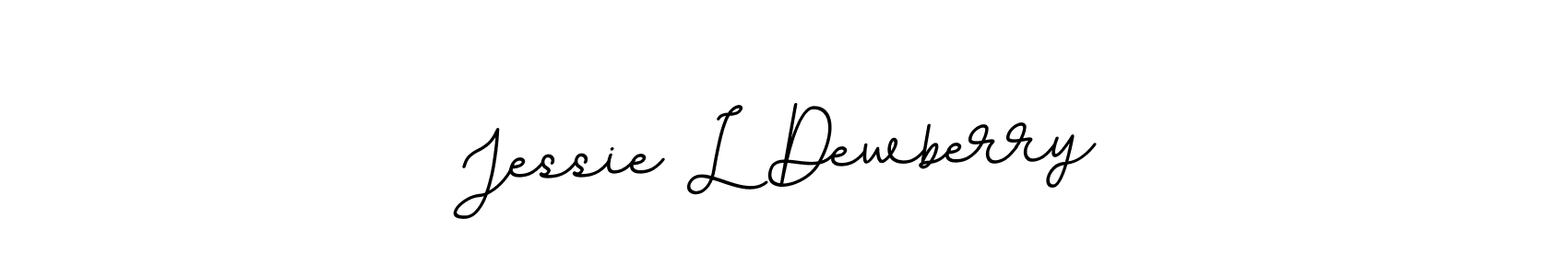 Jessie L Dewberry stylish signature style. Best Handwritten Sign (BallpointsItalic-DORy9) for my name. Handwritten Signature Collection Ideas for my name Jessie L Dewberry. Jessie L Dewberry signature style 11 images and pictures png