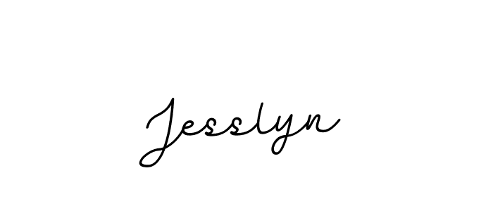 How to make Jesslyn name signature. Use BallpointsItalic-DORy9 style for creating short signs online. This is the latest handwritten sign. Jesslyn signature style 11 images and pictures png