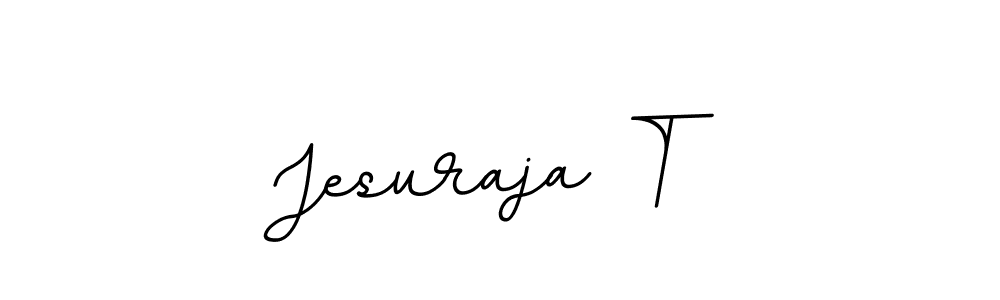 You should practise on your own different ways (BallpointsItalic-DORy9) to write your name (Jesuraja T) in signature. don't let someone else do it for you. Jesuraja T signature style 11 images and pictures png
