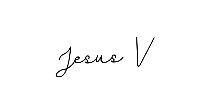 The best way (BallpointsItalic-DORy9) to make a short signature is to pick only two or three words in your name. The name Jesus V include a total of six letters. For converting this name. Jesus V signature style 11 images and pictures png