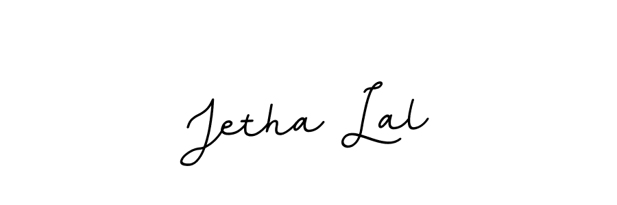 How to make Jetha Lal name signature. Use BallpointsItalic-DORy9 style for creating short signs online. This is the latest handwritten sign. Jetha Lal signature style 11 images and pictures png