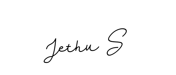 It looks lik you need a new signature style for name Jethu S. Design unique handwritten (BallpointsItalic-DORy9) signature with our free signature maker in just a few clicks. Jethu S signature style 11 images and pictures png